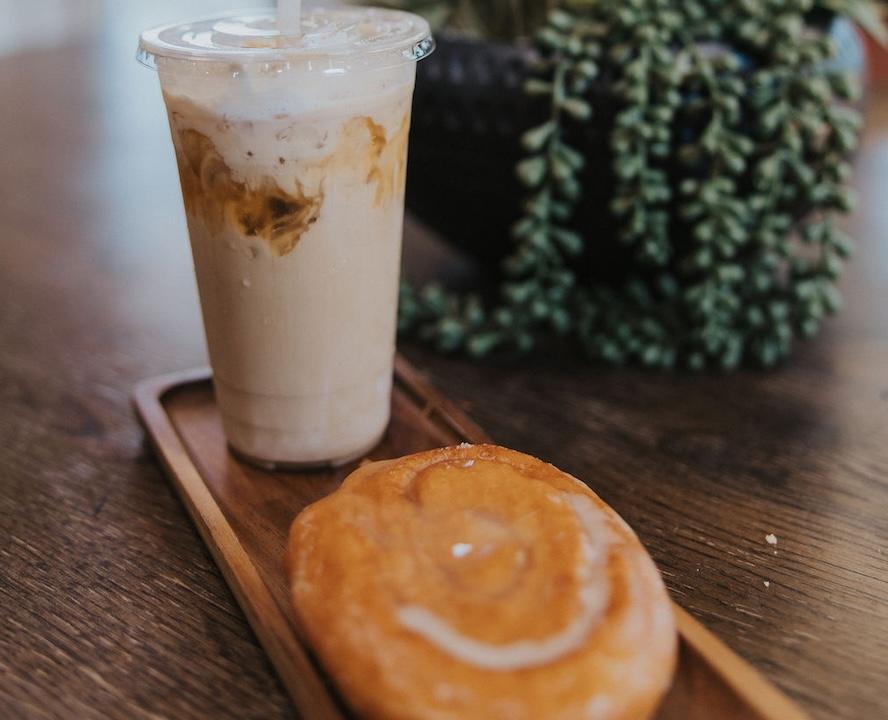 One of our delicious coffees and bagels