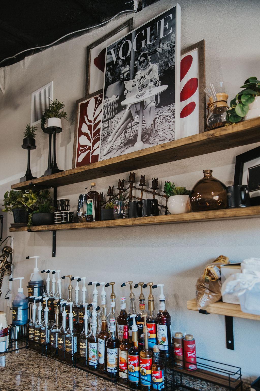 One of our delicious coffees and bagels